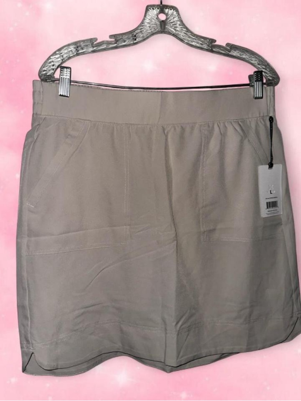 RBX Women's Taupe Stretch Skort - Sleek Active Style